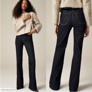 NWT J.Crew High-Rise Bootcut Jeans Classic Flare Super Stretch Denim Size 27